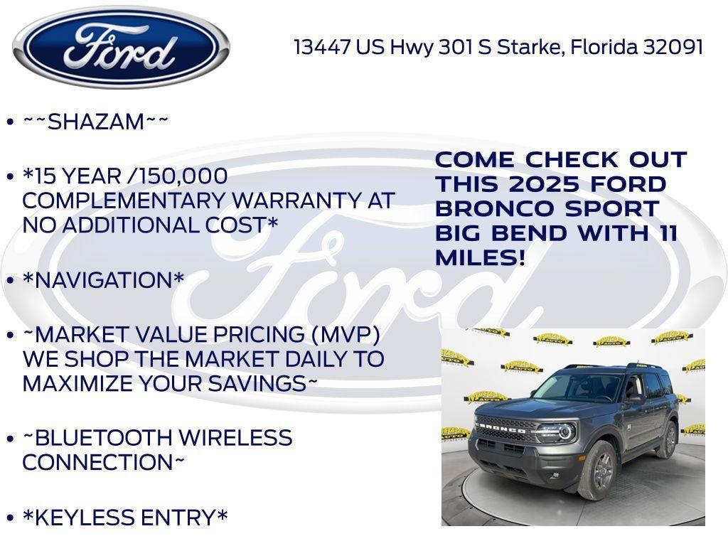 new 2025 Ford Bronco Sport car, priced at $32,740