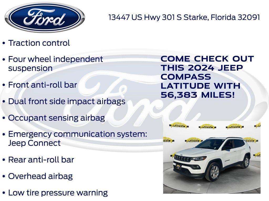 used 2024 Jeep Compass car, priced at $20,379