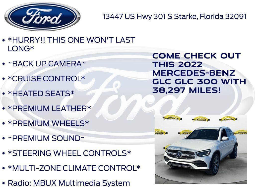used 2022 Mercedes-Benz GLC 300 car, priced at $29,249