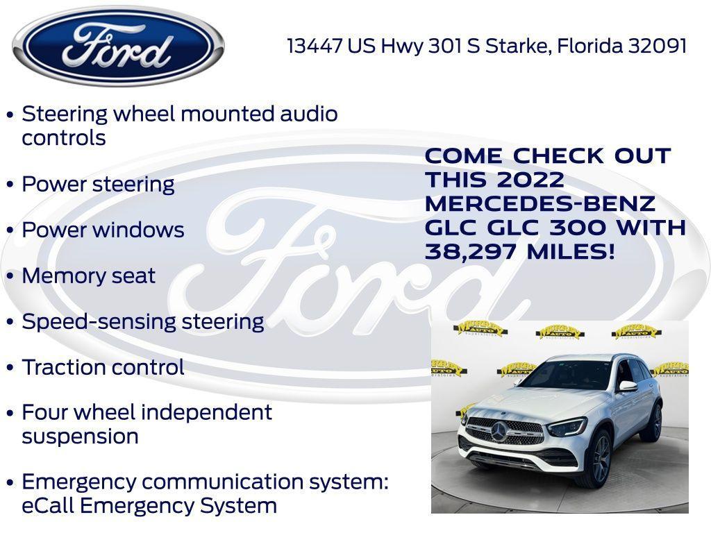 used 2022 Mercedes-Benz GLC 300 car, priced at $29,249