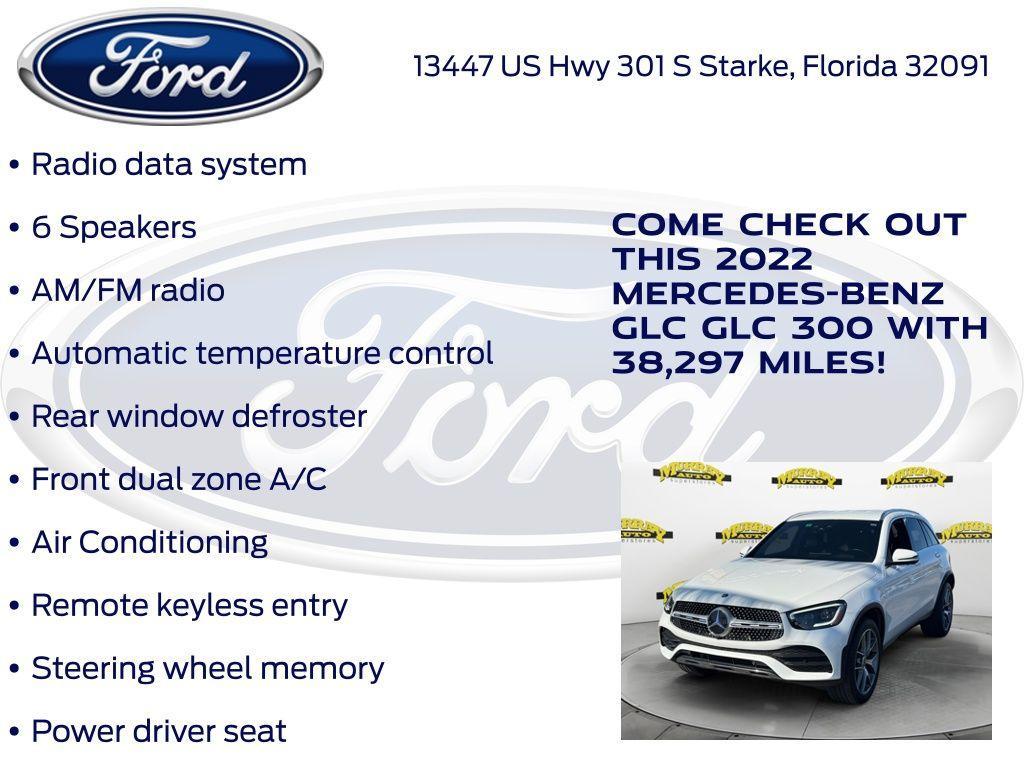 used 2022 Mercedes-Benz GLC 300 car, priced at $29,249