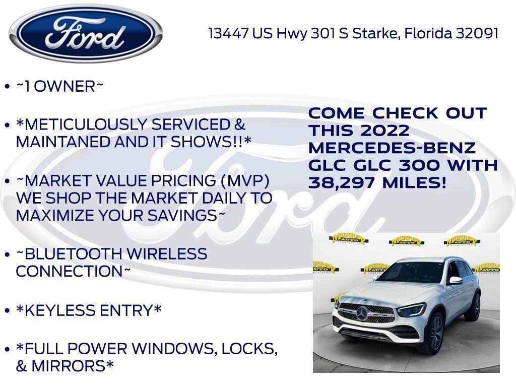 used 2022 Mercedes-Benz GLC 300 car, priced at $29,249