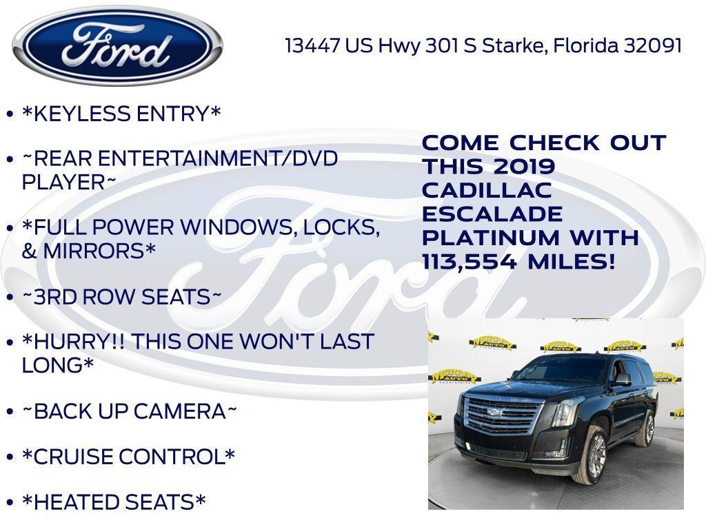 used 2019 Cadillac Escalade car, priced at $29,529