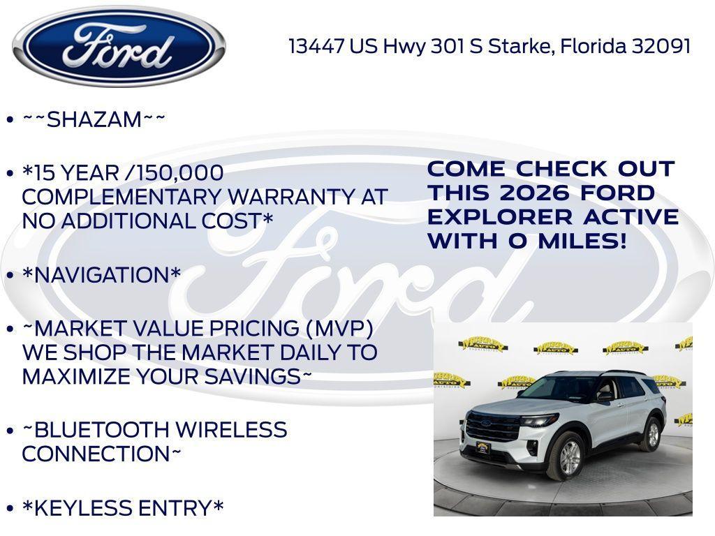 new 2026 Ford Explorer car, priced at $40,368