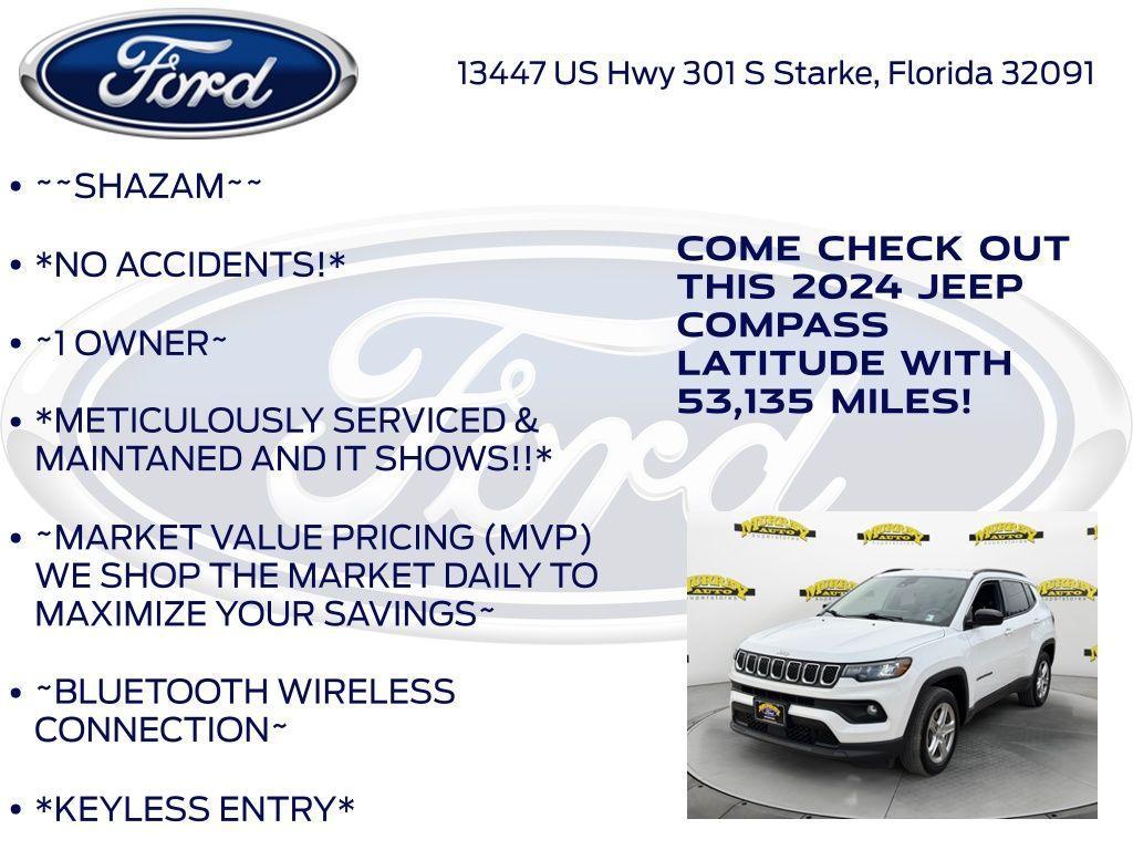 used 2024 Jeep Compass car, priced at $19,987