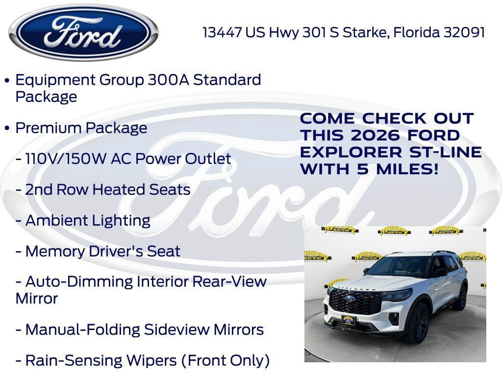 new 2026 Ford Explorer car, priced at $45,186