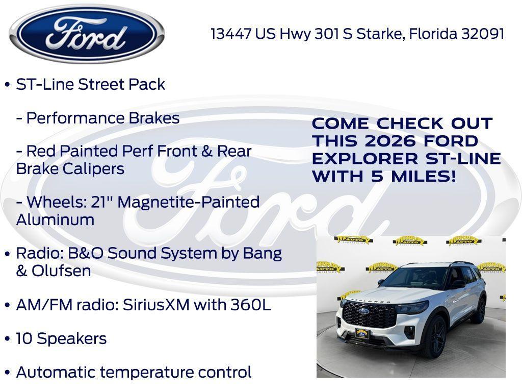 new 2026 Ford Explorer car, priced at $45,186