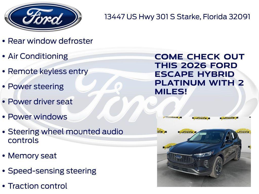 new 2026 Ford Escape car, priced at $34,968