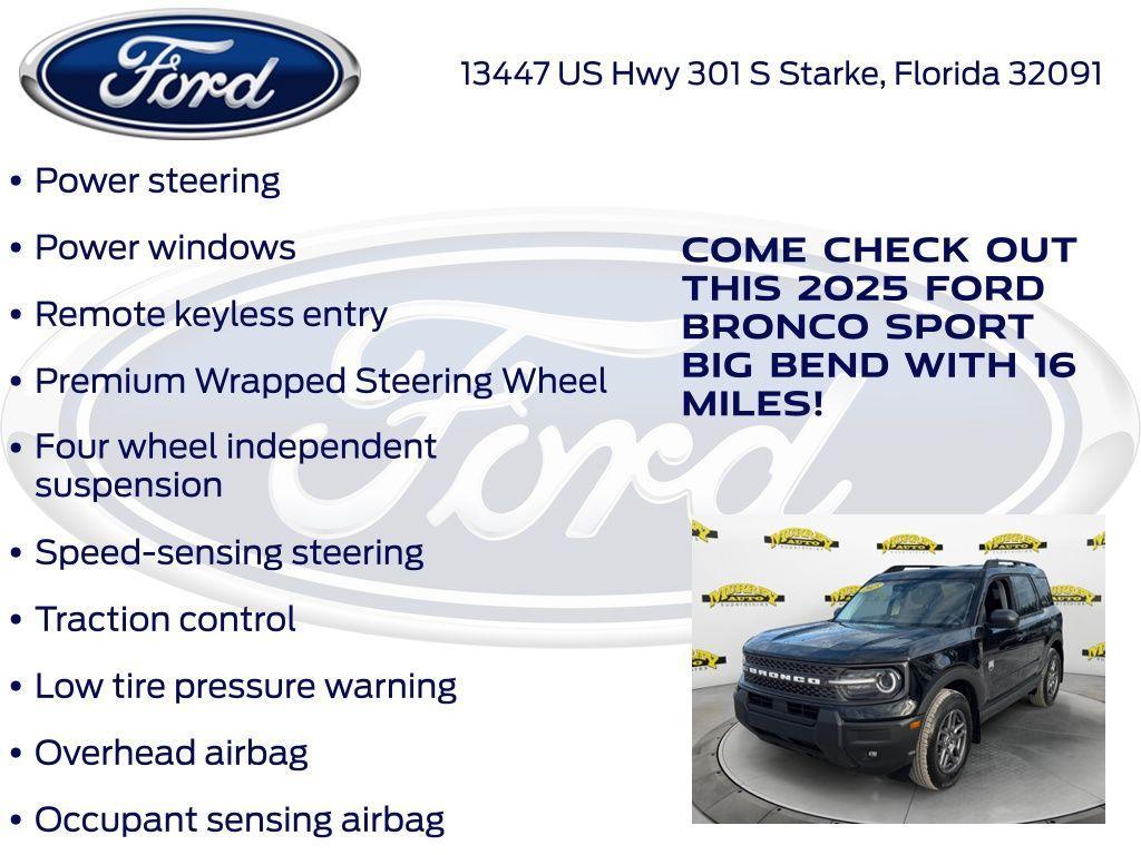 new 2025 Ford Bronco Sport car, priced at $32,031