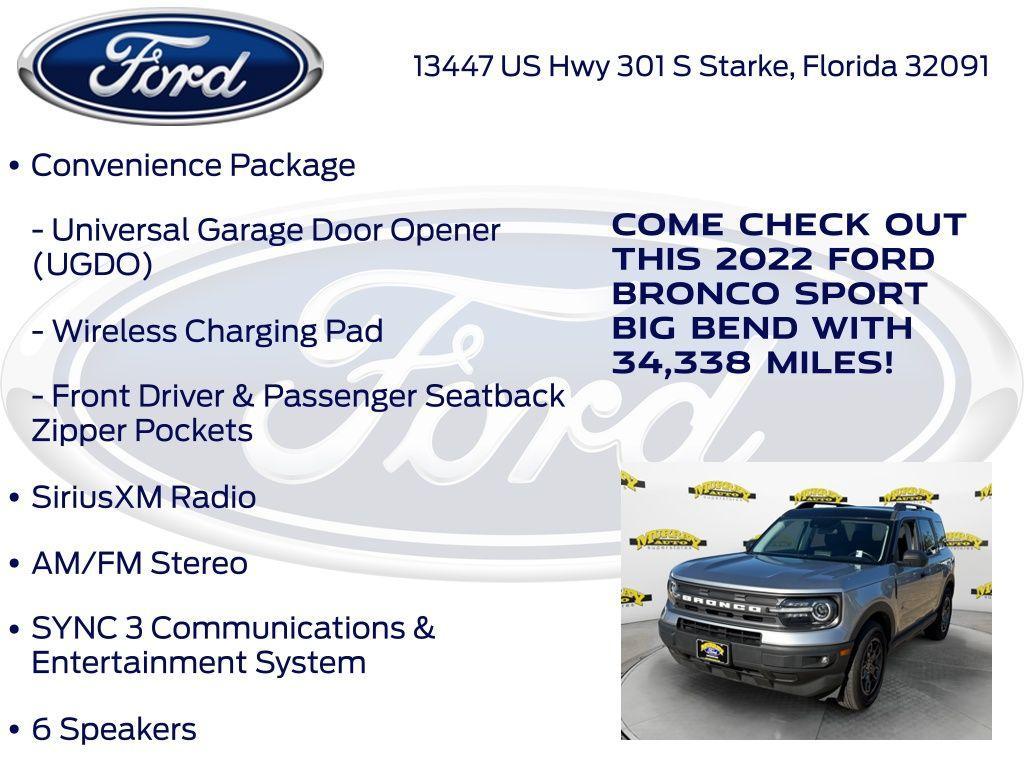 used 2022 Ford Bronco Sport car, priced at $23,181
