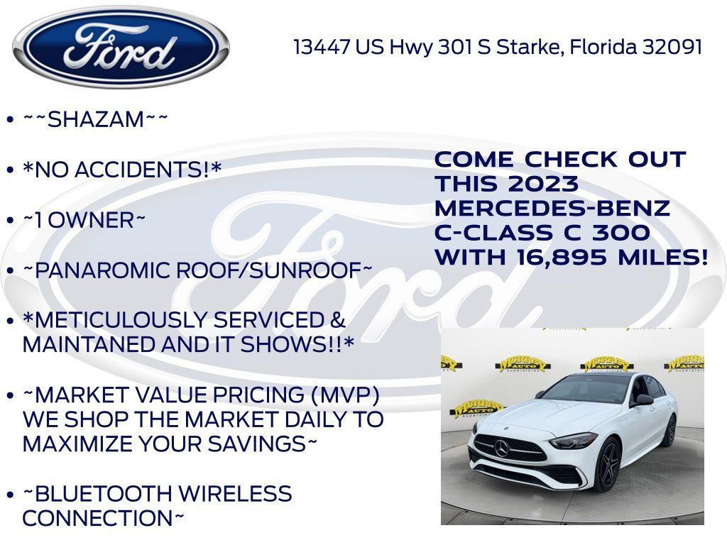 used 2023 Mercedes-Benz C-Class car, priced at $33,987
