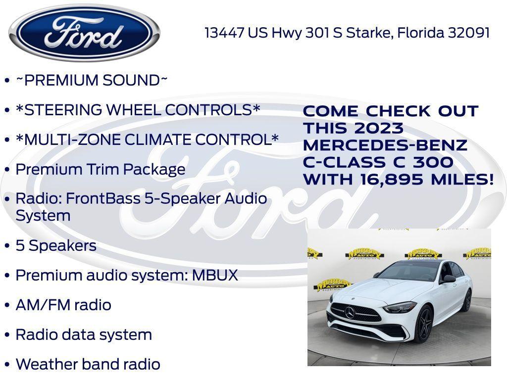 used 2023 Mercedes-Benz C-Class car, priced at $33,987