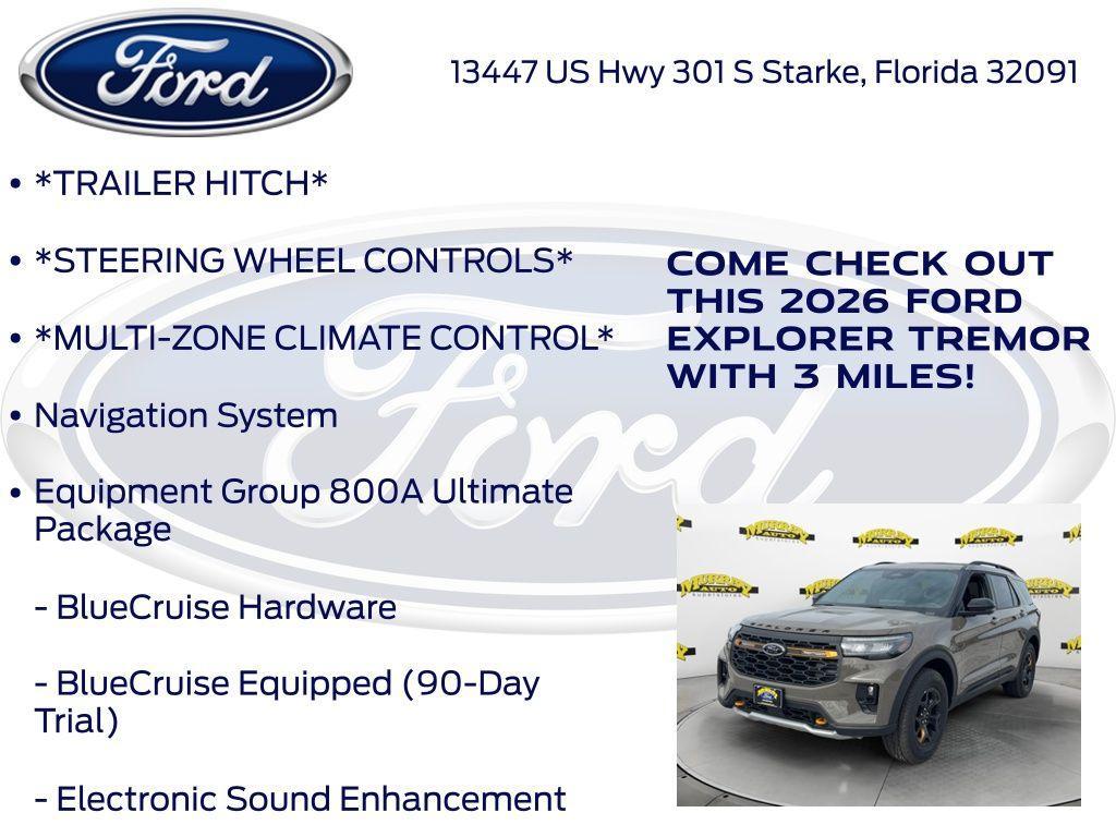 new 2026 Ford Explorer car, priced at $58,849