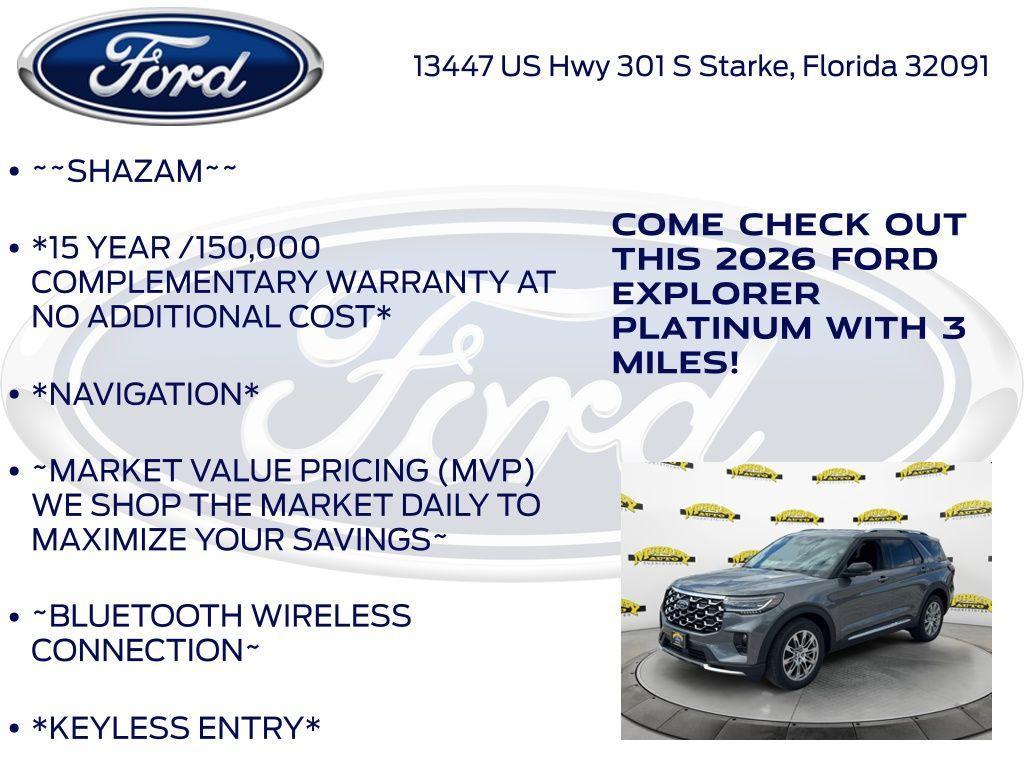 new 2026 Ford Explorer car, priced at $48,619