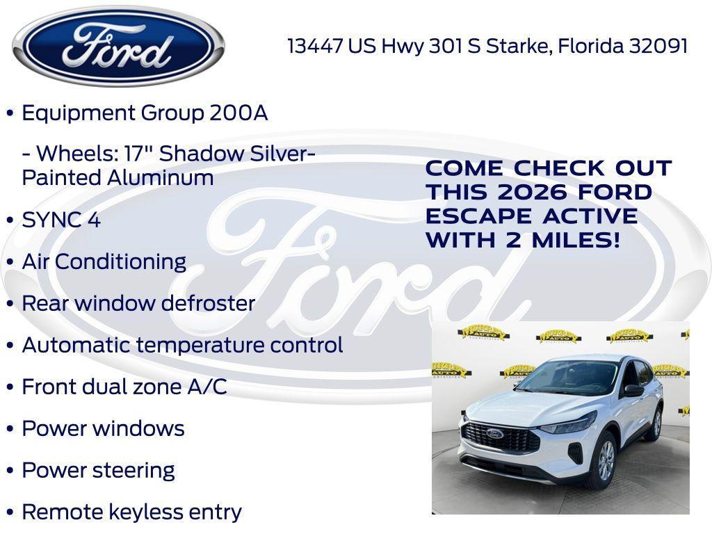 new 2026 Ford Escape car, priced at $27,191
