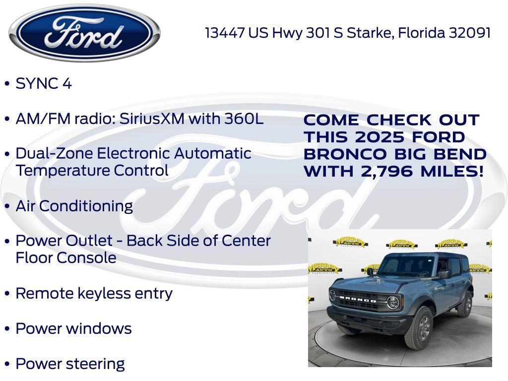 new 2025 Ford Bronco car, priced at $46,742