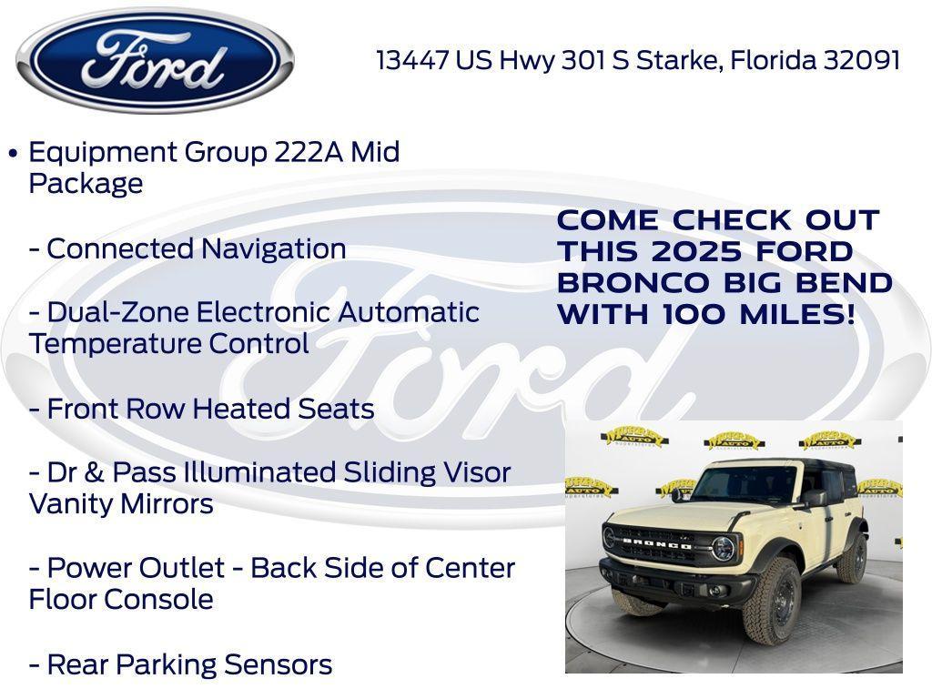 new 2025 Ford Bronco car, priced at $50,304
