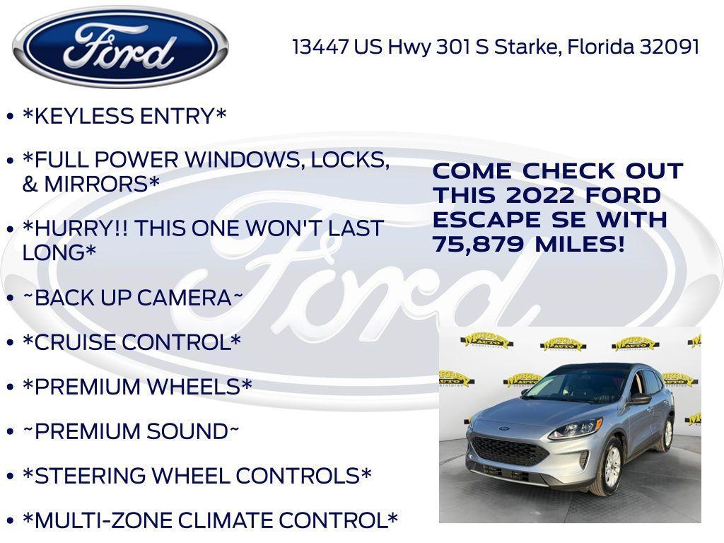 used 2022 Ford Escape car, priced at $16,106