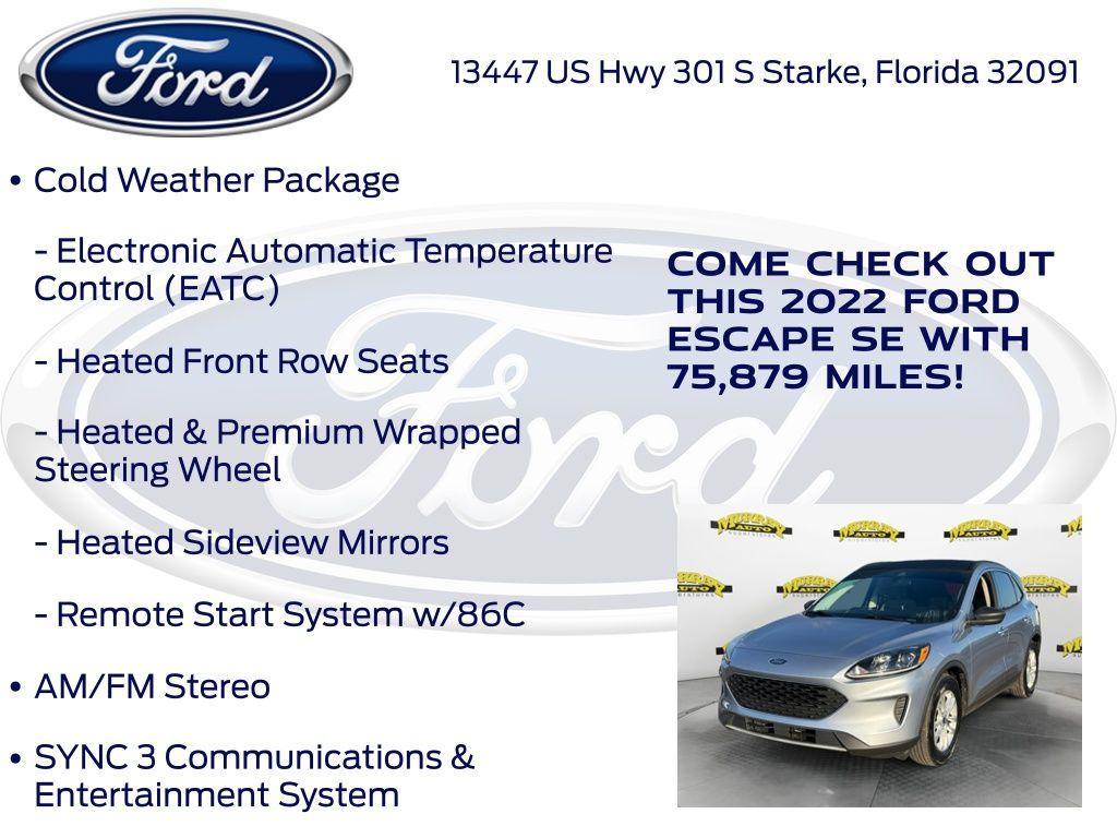 used 2022 Ford Escape car, priced at $16,106