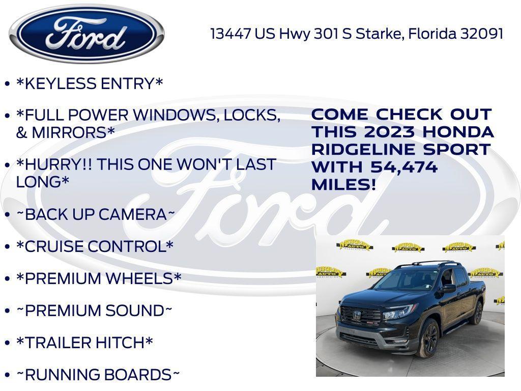 used 2023 Honda Ridgeline car, priced at $28,777