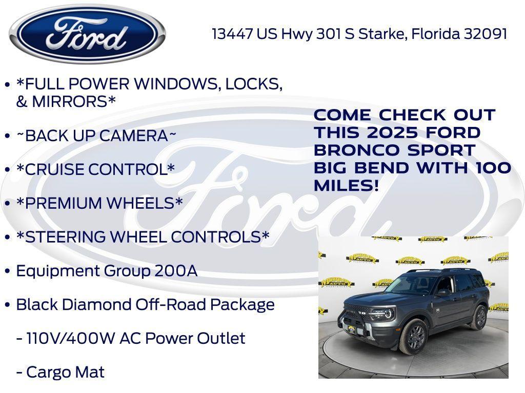 new 2025 Ford Bronco Sport car, priced at $31,490