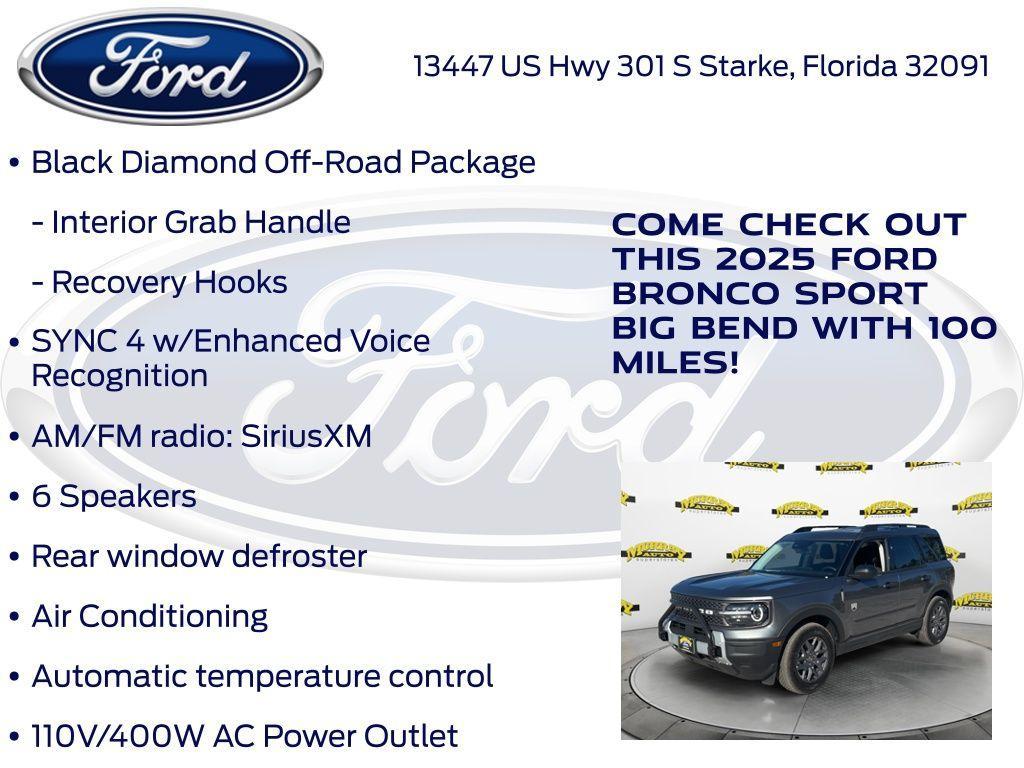 new 2025 Ford Bronco Sport car, priced at $31,490