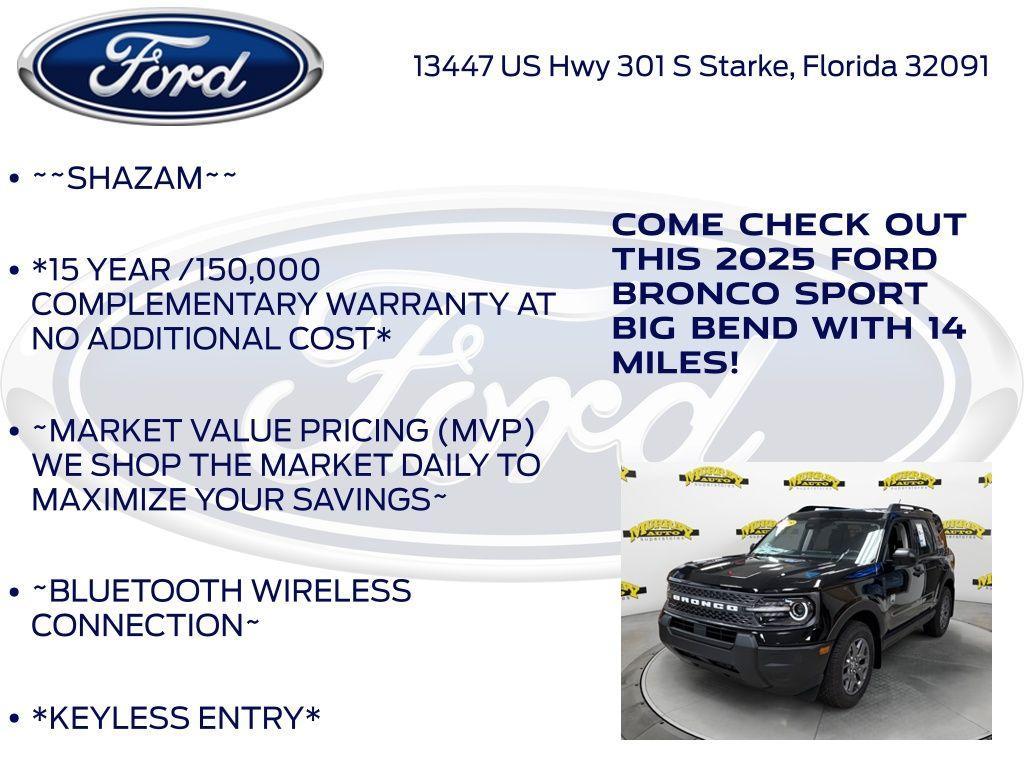 new 2025 Ford Bronco Sport car, priced at $30,895
