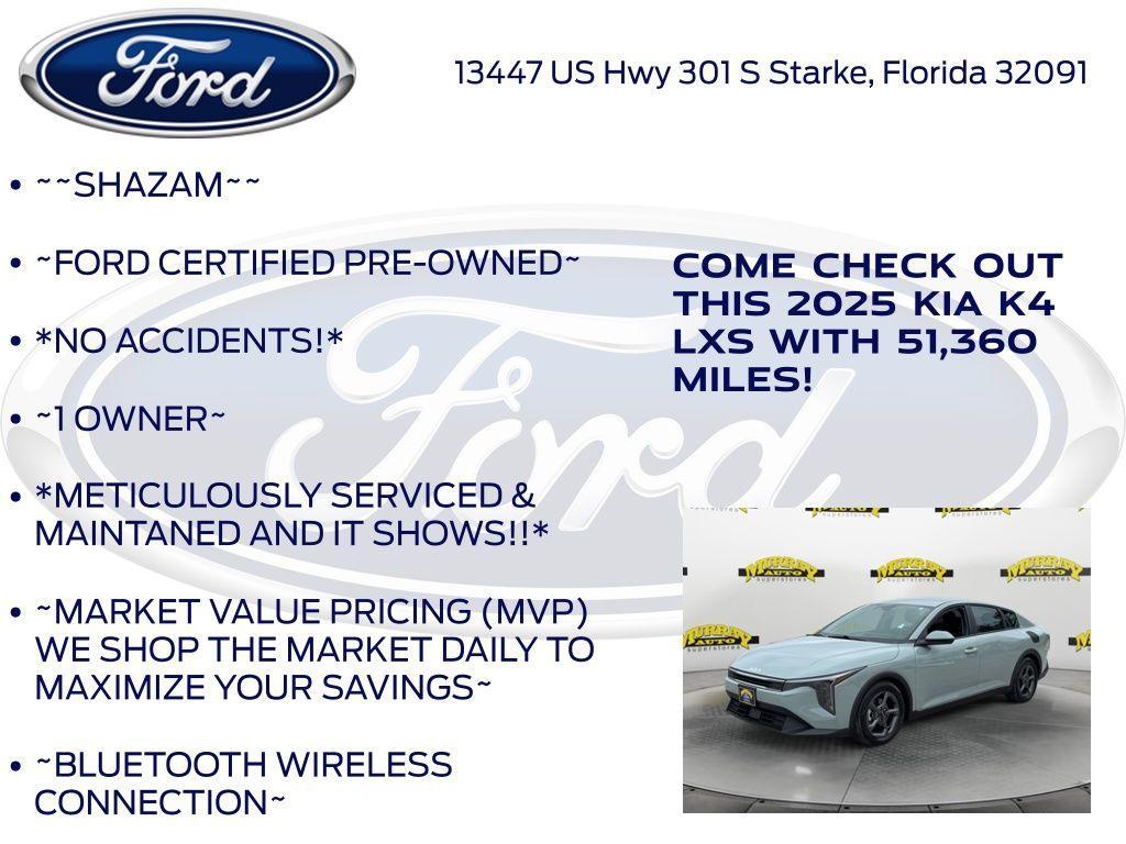 used 2025 Kia K4 car, priced at $18,455