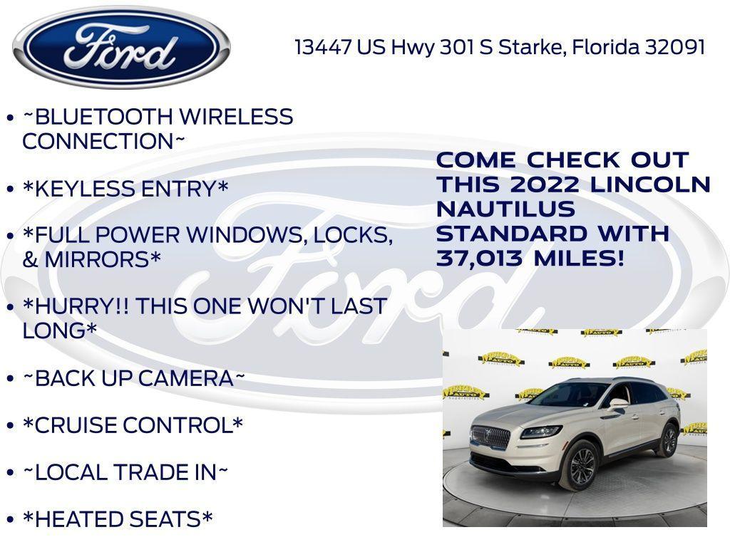 used 2022 Lincoln Nautilus car, priced at $27,293