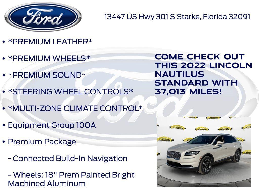 used 2022 Lincoln Nautilus car, priced at $27,293