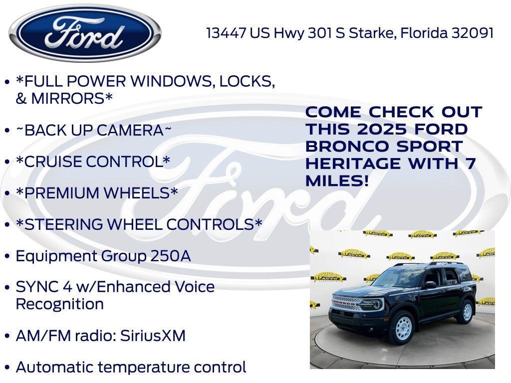 new 2025 Ford Bronco Sport car, priced at $31,999