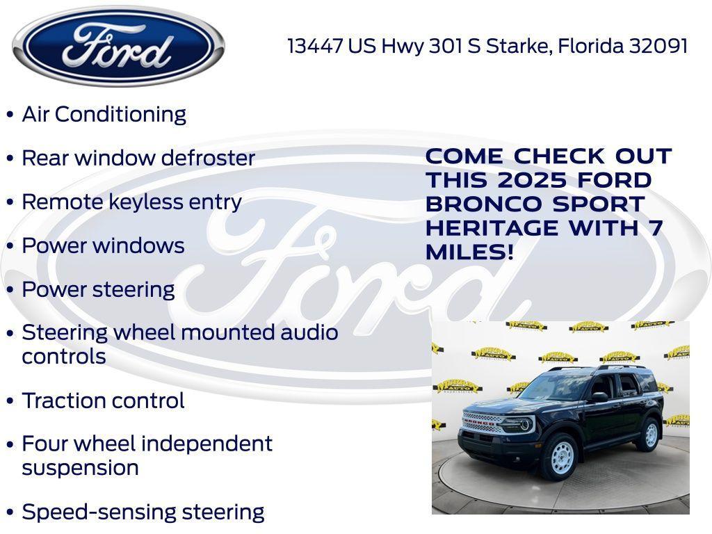 new 2025 Ford Bronco Sport car, priced at $31,999