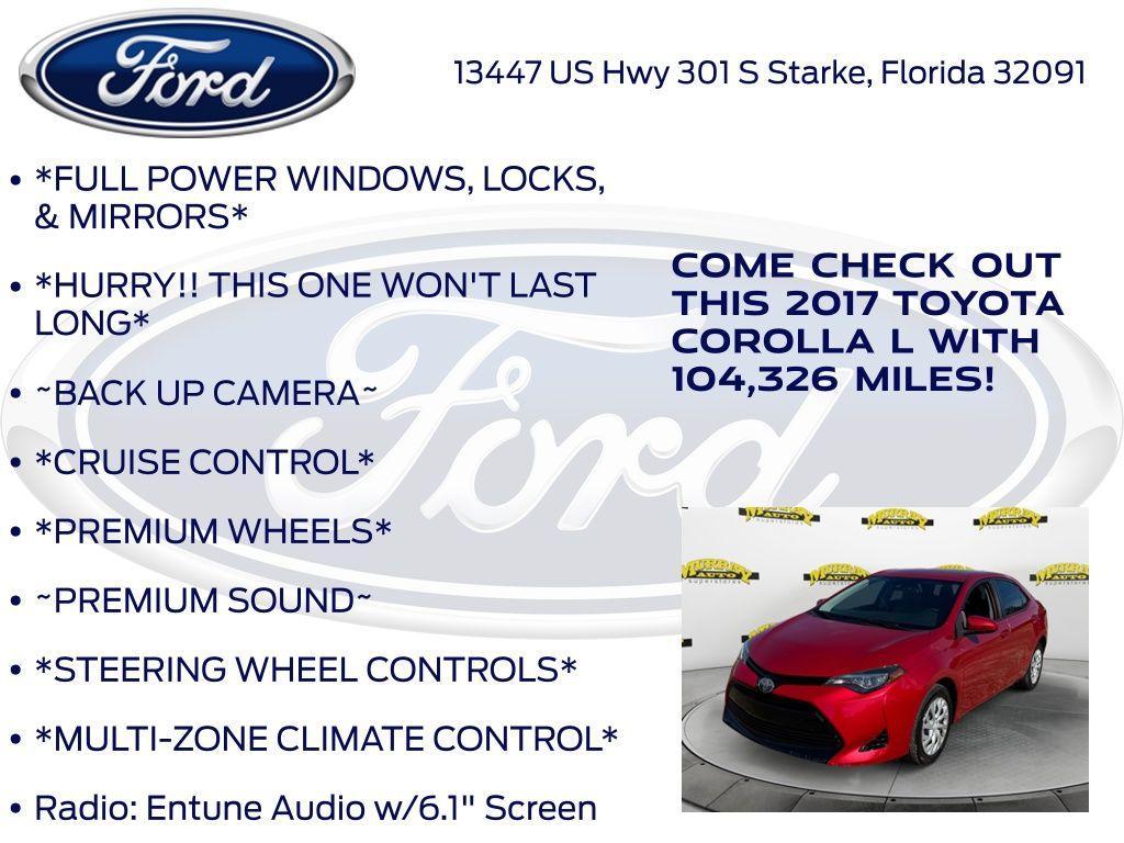 used 2017 Toyota Corolla car, priced at $11,777