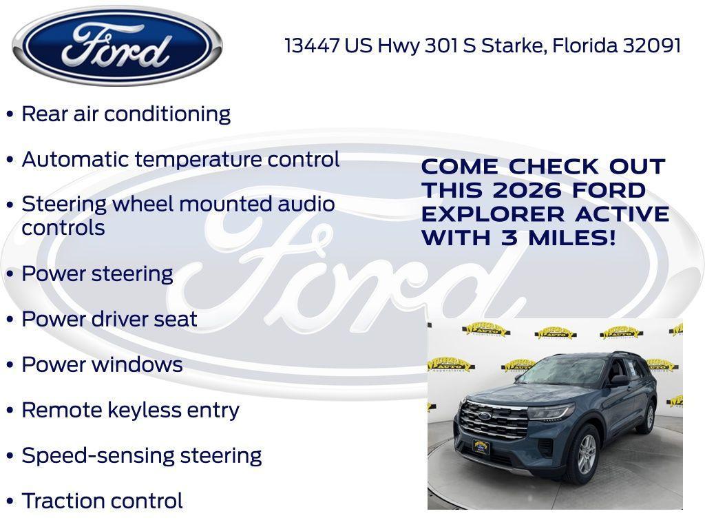 new 2026 Ford Explorer car, priced at $38,188