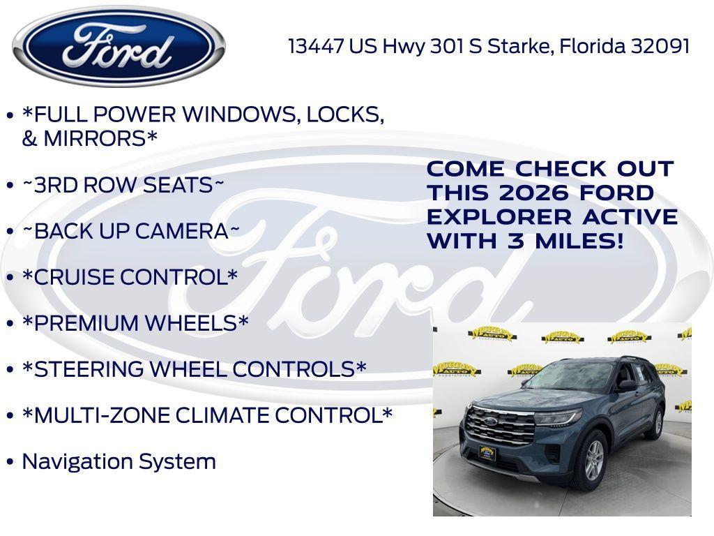 new 2026 Ford Explorer car, priced at $38,188