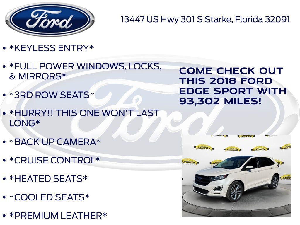 used 2018 Ford Edge car, priced at $15,440