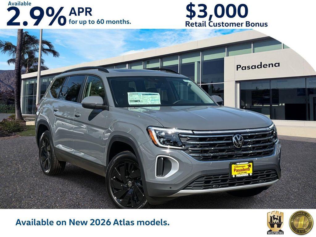 new 2026 Volkswagen Atlas car, priced at $50,675