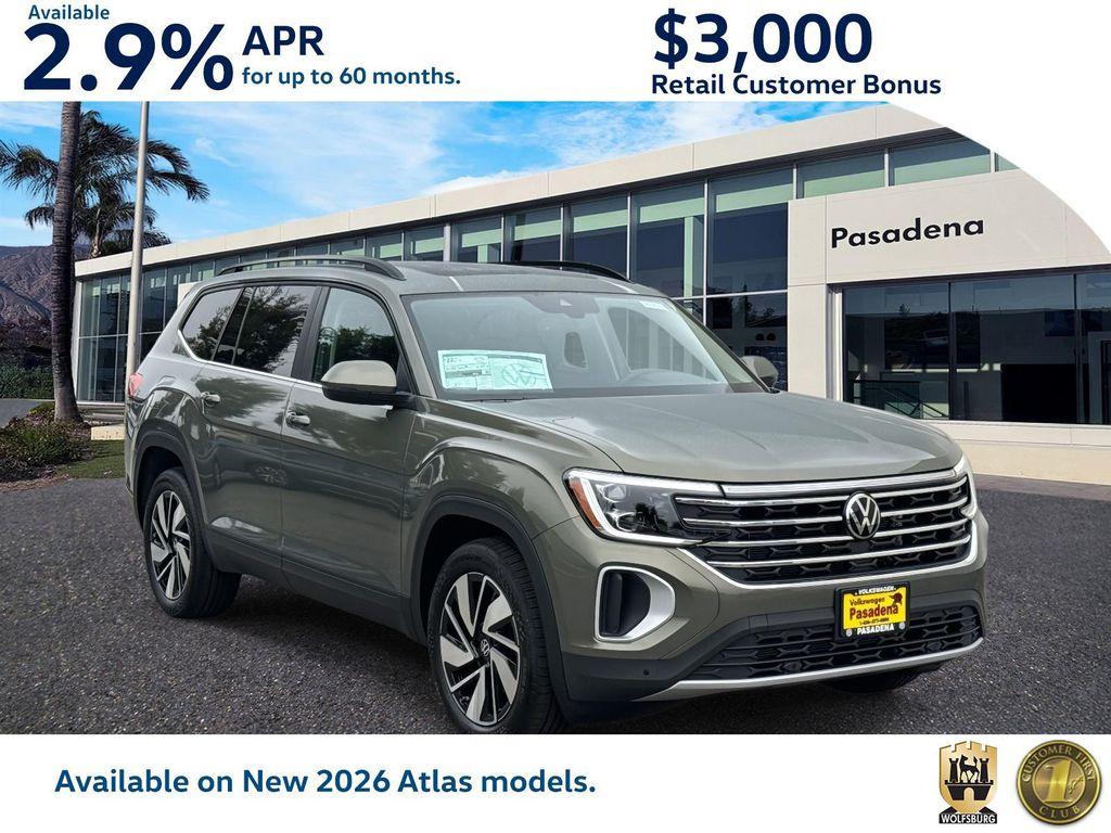 new 2026 Volkswagen Atlas car, priced at $50,032