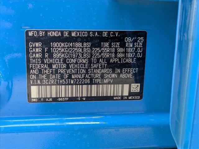 new 2026 Honda HR-V car, priced at $28,668