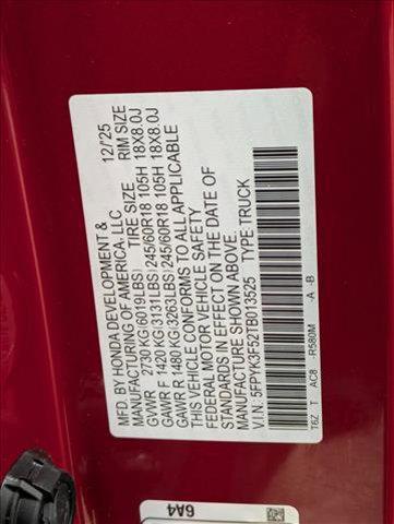 new 2026 Honda Ridgeline car, priced at $45,345