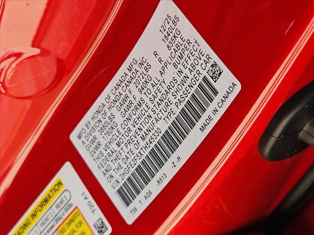 new 2026 Honda Civic car, priced at $26,640