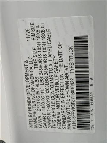 new 2026 Honda Ridgeline car, priced at $49,145