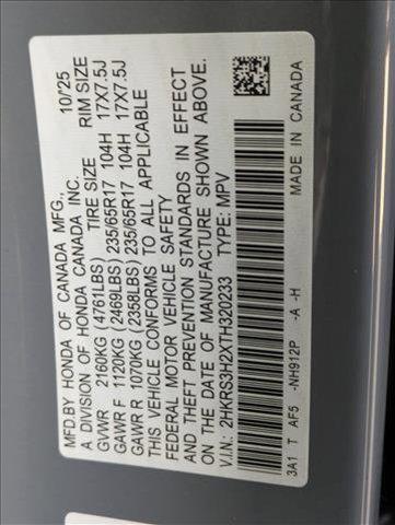 new 2026 Honda CR-V car, priced at $31,603