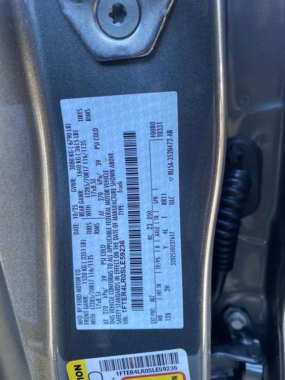 new 2025 Ford Ranger car, priced at $58,460