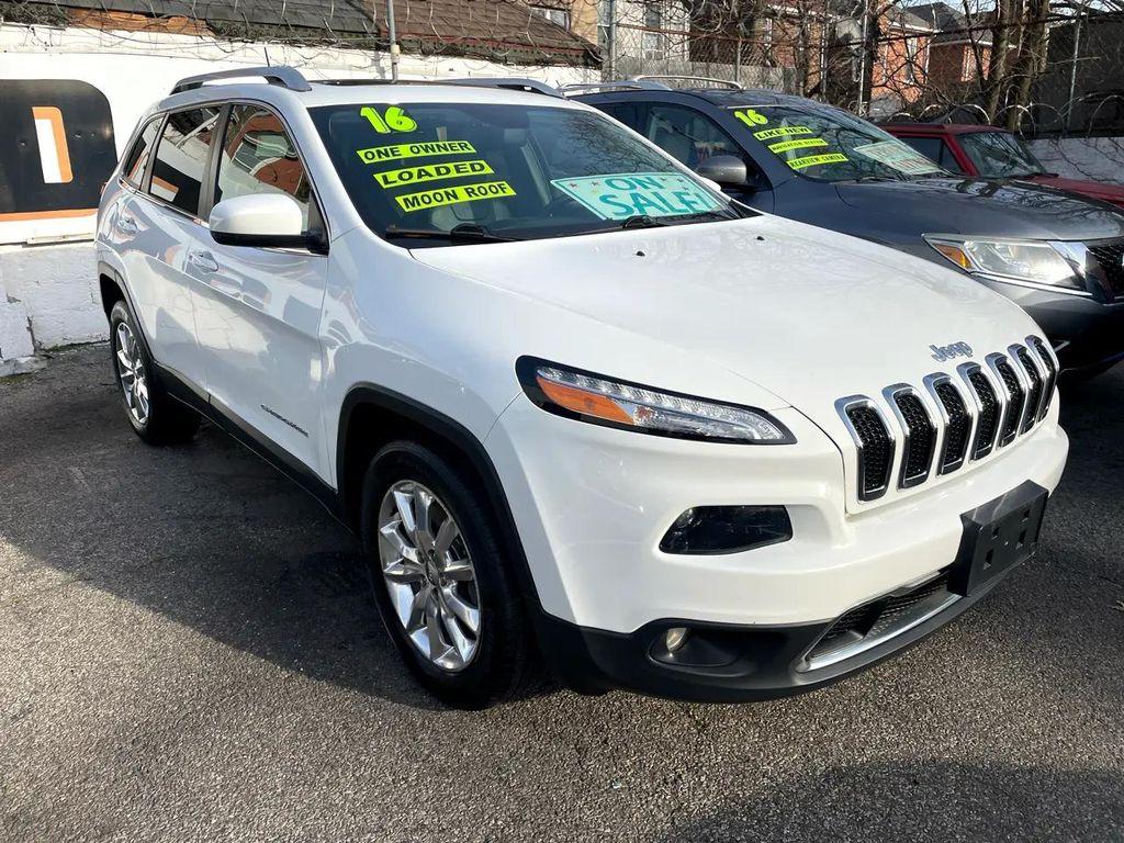 Bright White Clearcoat 2016 Jeep Cherokee Limited