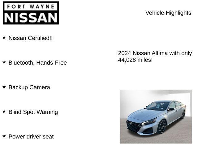 used 2024 Nissan Altima car, priced at $21,177