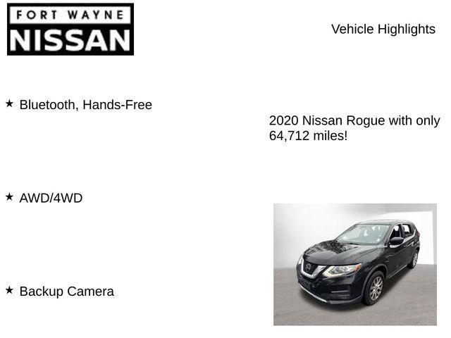 used 2020 Nissan Rogue car, priced at $15,495