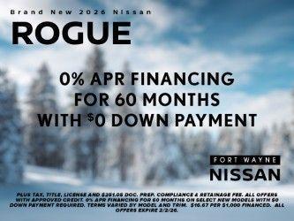 new 2026 Nissan Rogue car, priced at $36,932