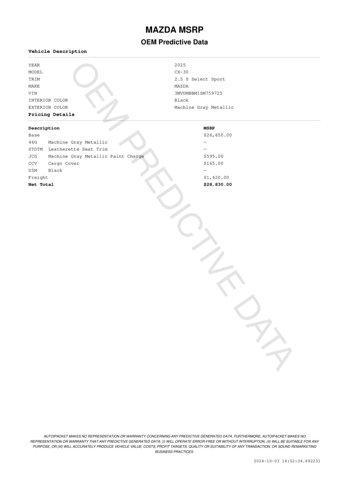 used 2025 Mazda CX-30 car