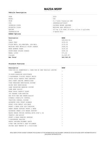 new 2025 Mazda CX-5 car, priced at $40,889